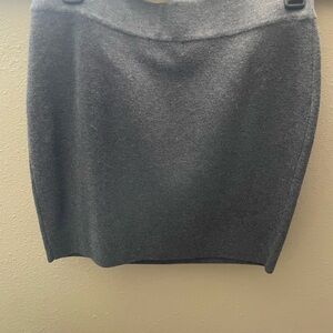 Elegant Gray Pencil Skirt